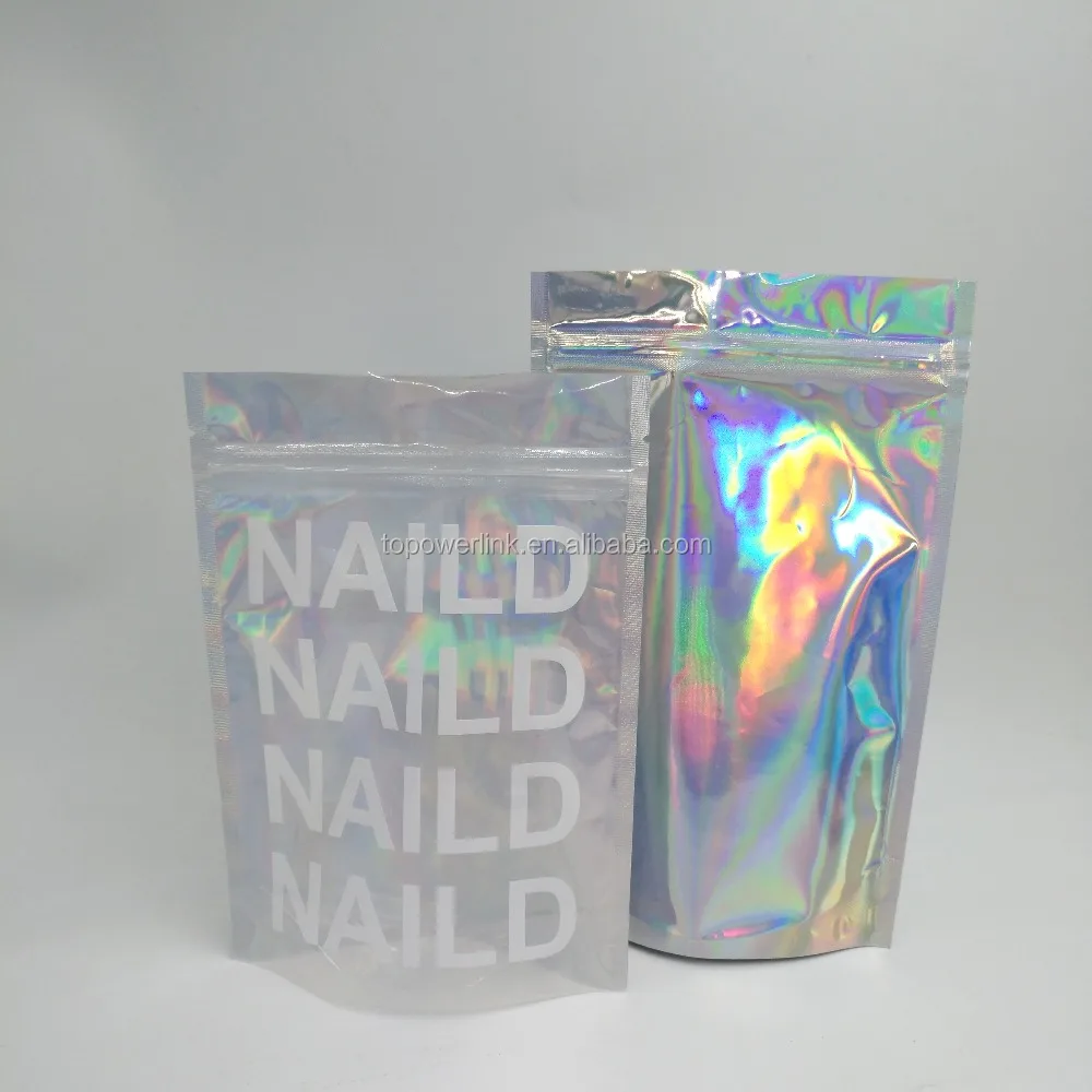 ziplock holographic bolsa