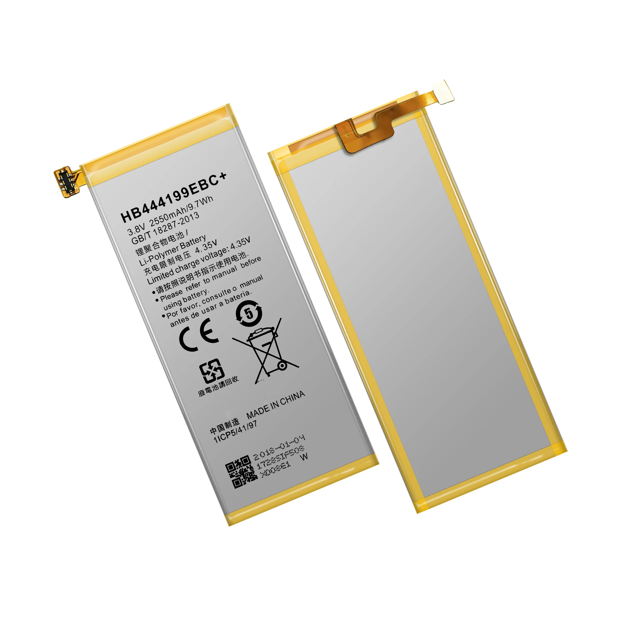 Высококачественный 2550mAh HB444199EBC + перезаряжаемый аккумулятор для Huawei Honor 4C C8818 аккумулятор