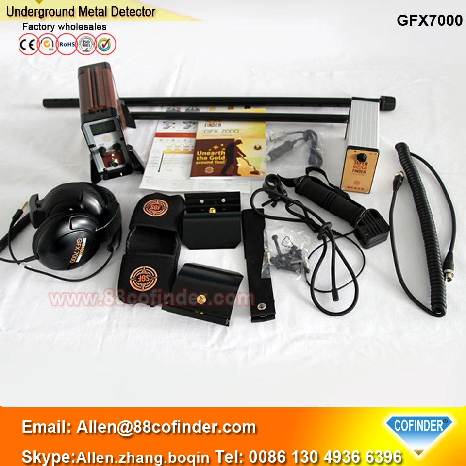 Cofinder Factory Высокое качество импульсный индукционный подземный металлоискатель GFX7000