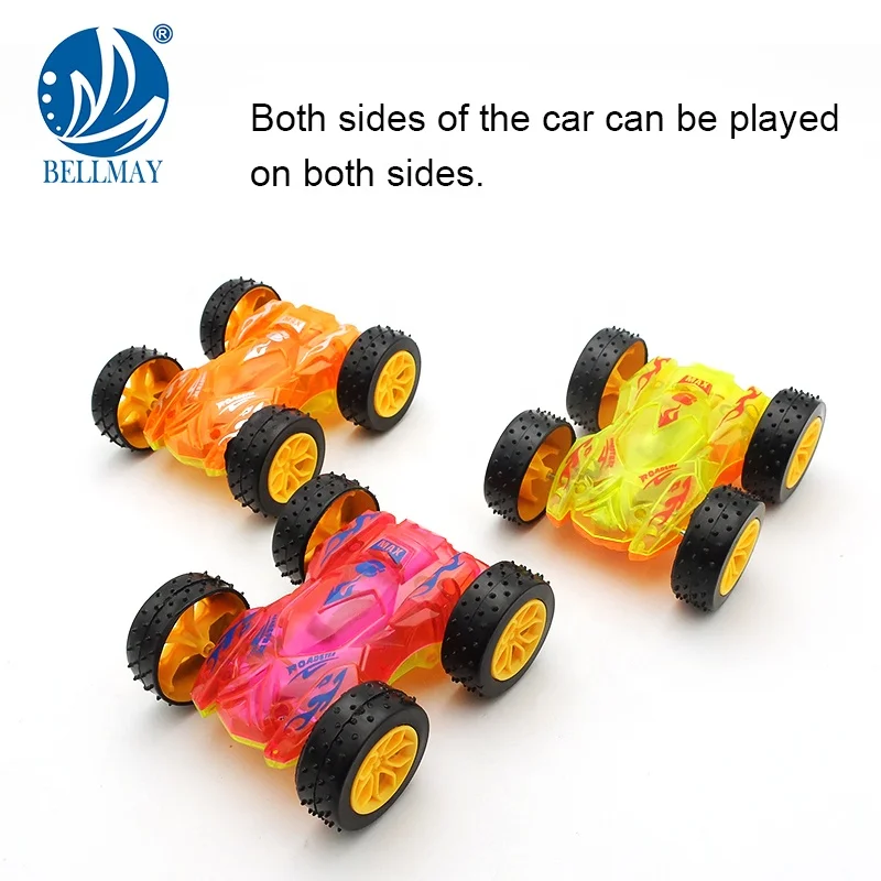 Bemay игрушка 360 прокатки батарея включает в себя двухсторонний инерции каскадер машина трения светодиодный свет для автомобиля