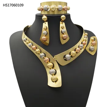 Wholesale Dubai Wedding Jewellery Designs Indian Bride Custom Jewelry Set