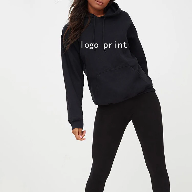 black blank hoodie
