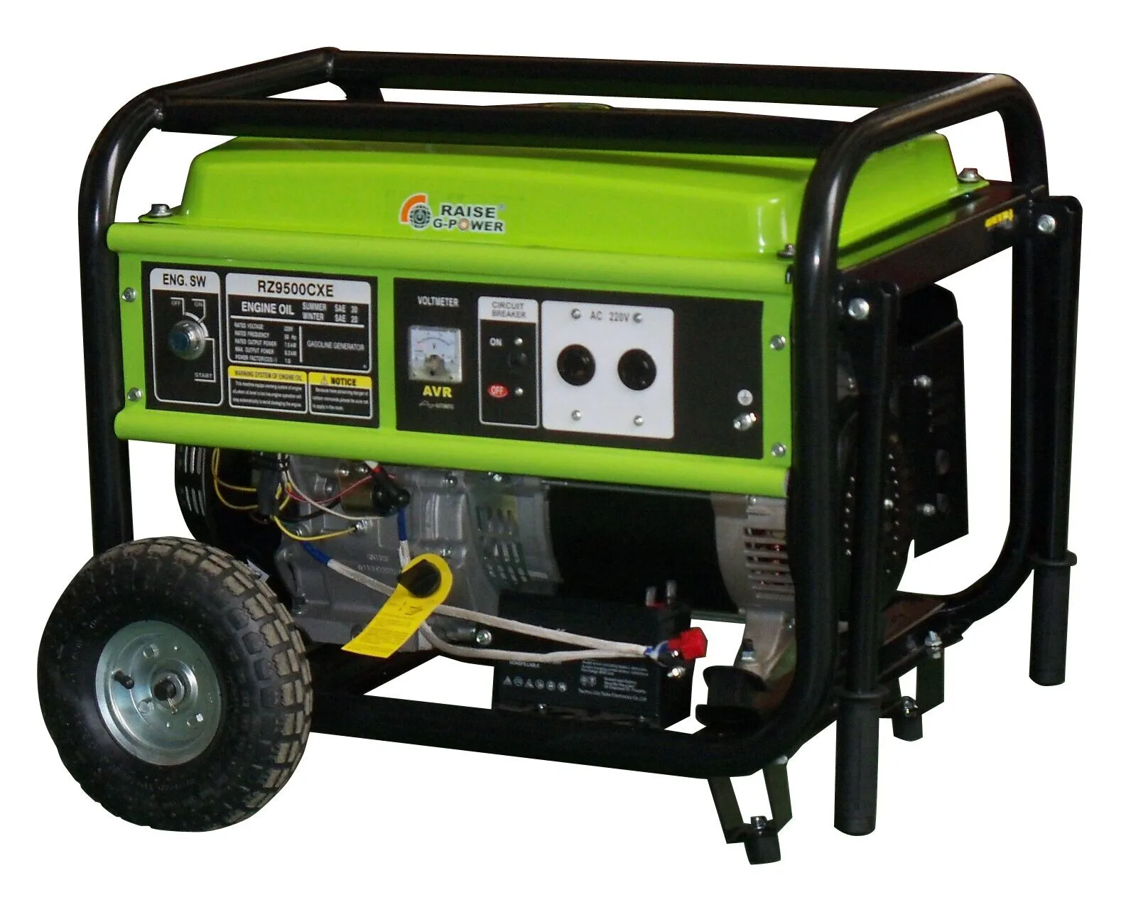 SHRAISE RZ9600CX Rate 7200w Max 8000w Gasoline Generator With Astra Korea Optional Design