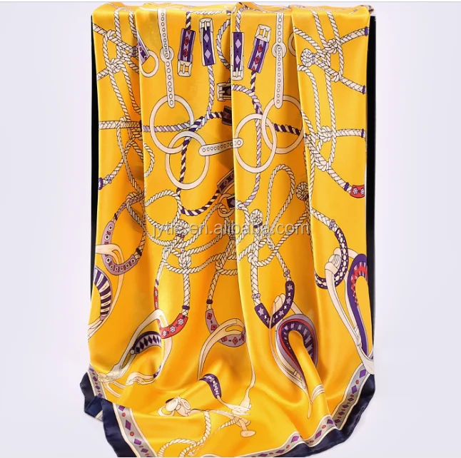 6 Color Square Silk Scarf