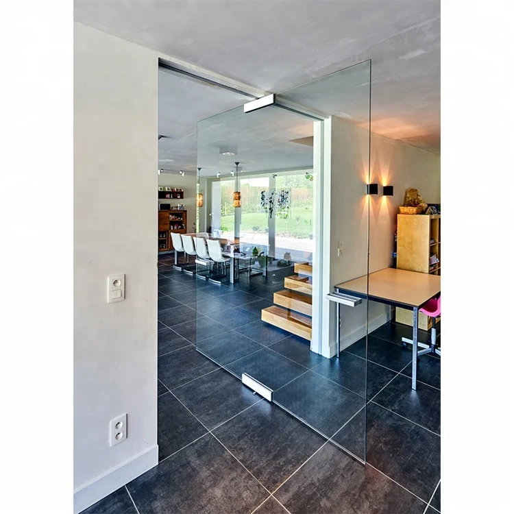 Office Hot Design Double Glazed Frameless Revolving Glass Door Interior Room Pivot Doors