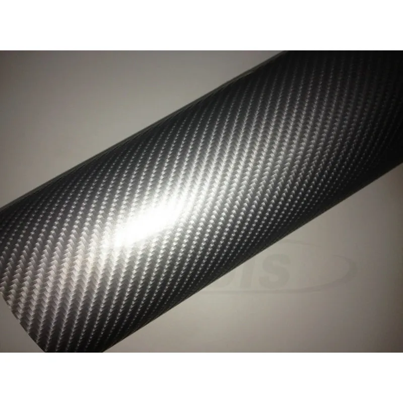 PREMIUM YELLOW 4D Carbon Fiber Vinyl Wrap Car Film Adhesive Decal Roll Sticker