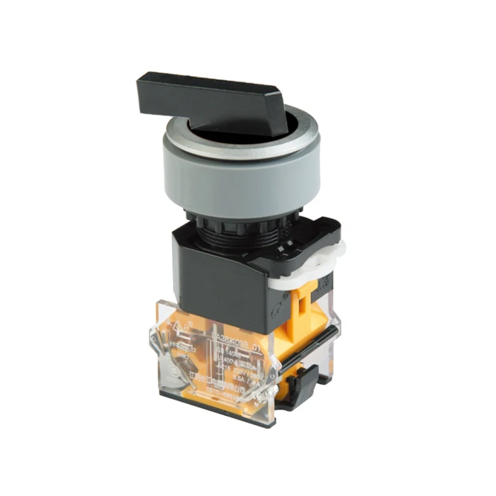 La38 Series 30mm Plastic 2 Or 3 Position Rotary Selector Push Button Switch  With Long Handle - Buy Product on Alibaba.com LA38 2ポジション3ポジション 1NO/1NCシリーズ ロータリースイッチ(Black,2 position)