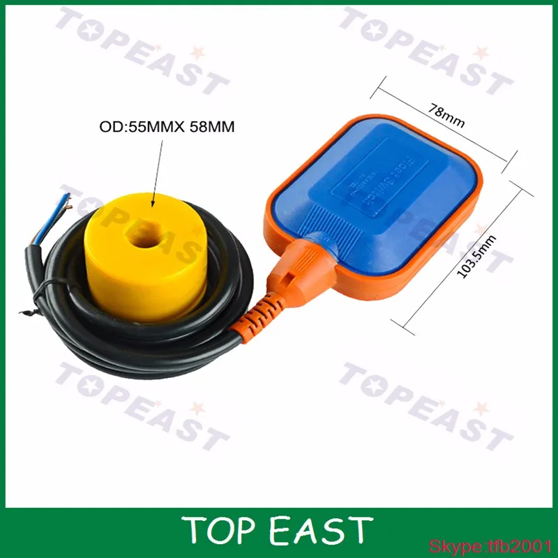 CCC Approved Electrical Liquid Level Control Cable Float Switch for Water tank Pump Factory Price China