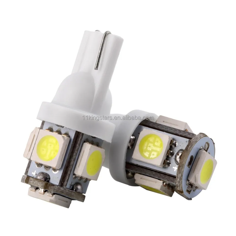4 X LED 501 T10 W5W Bulbs – Blue 168 Sidelight / Number Plate / Interior Lights (PUL, 12V)