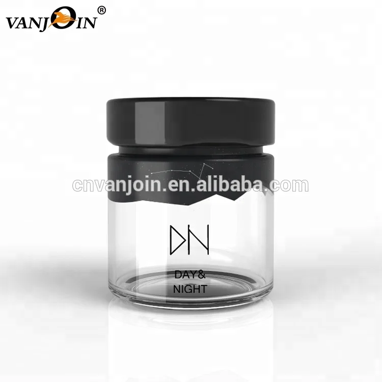 Ergo Glass Straight Sided Jars 106ml 212ml 314ml Round Sizes with Lids for Honey and Jelly