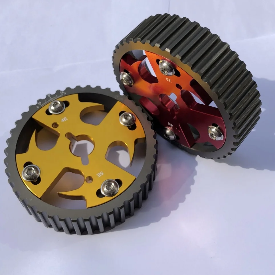 4e 4efe 4efte Forged Piston Conrod Crankshaft Engine Parts Billet 6061 Adjust Slide Cam Gear for Toyota Starlet Ep91 Ep82 Tercel