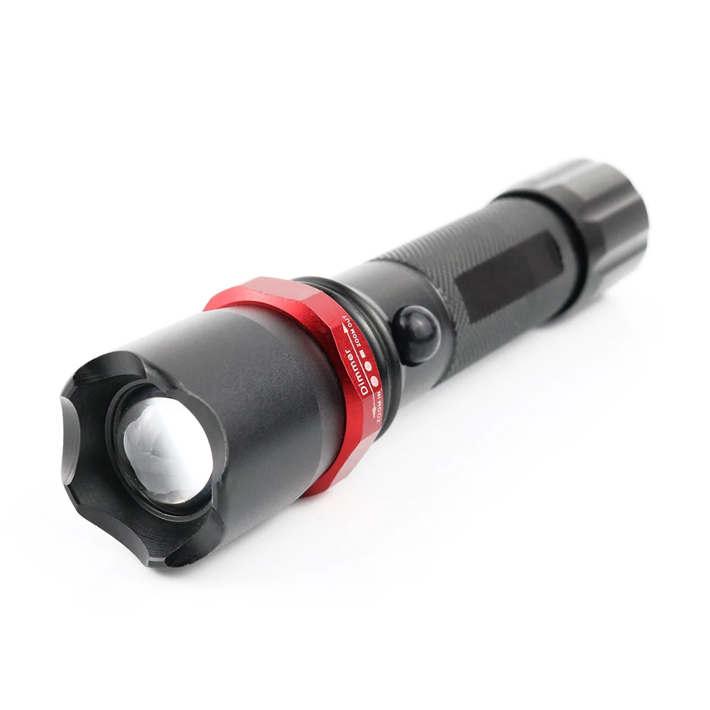 3W XPE Aluminum Powerful Long Range Tactical Flashlight Adjustable Focus  LED Flashlights