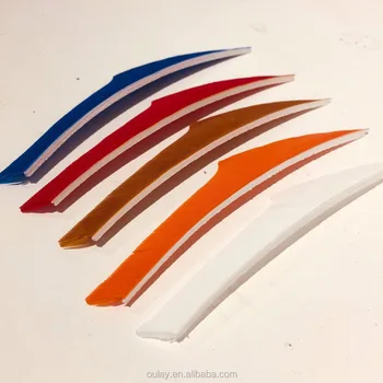 50 Piume Per Frecce Tiro Con L'Arco 3 Pollici Arancioni Scudo - Piume Di Tacchino RW/LW - Foto 3