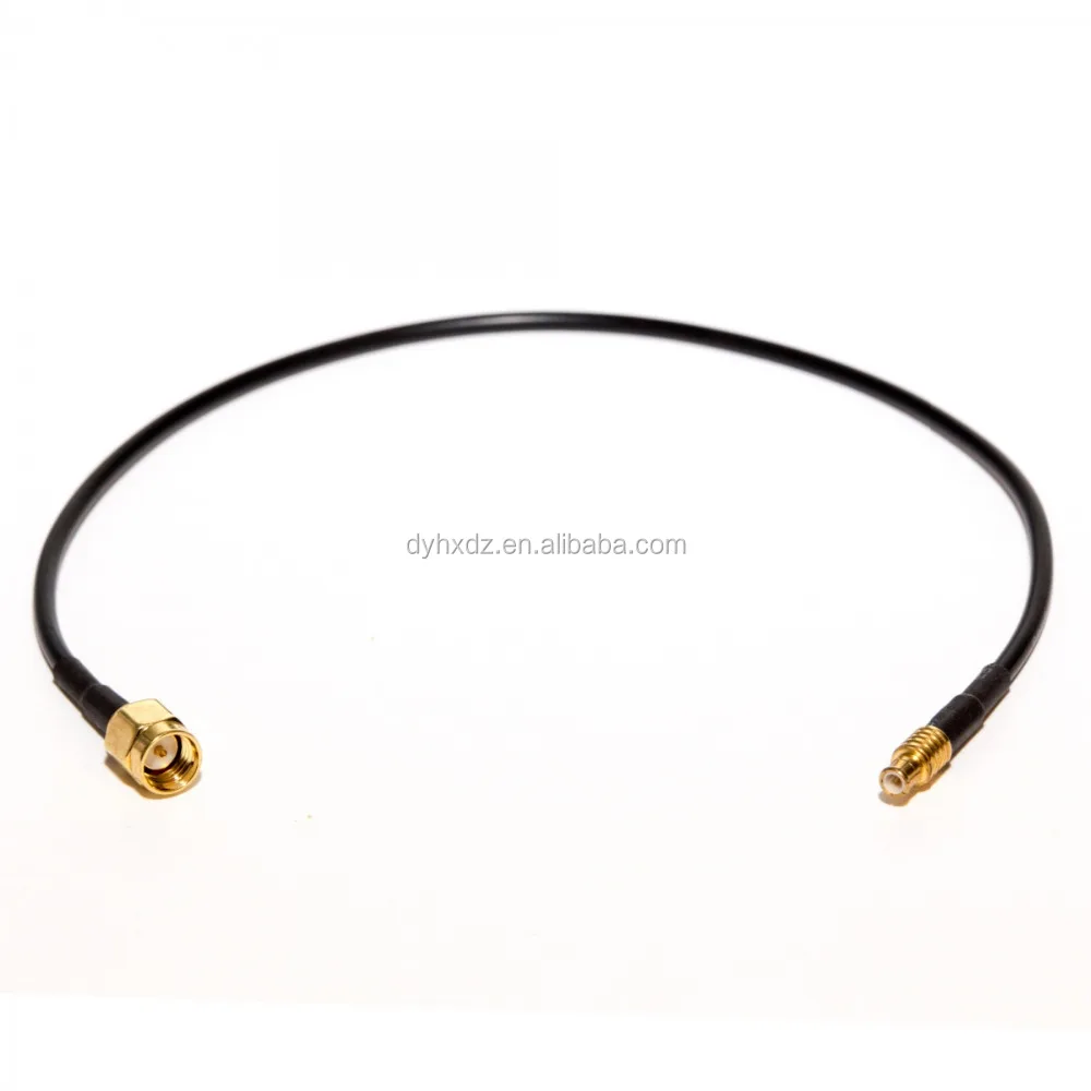 0.5' Length RF Cable Assembly with for SMA Male to MMCX Male Connectors for RG174 Pigtail Cable