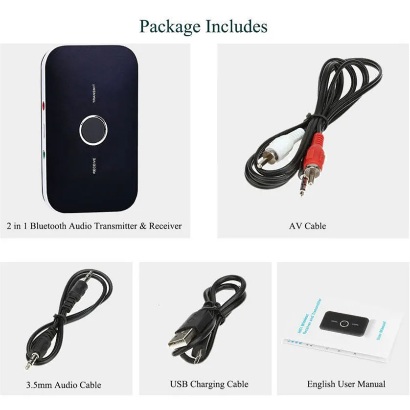 Adattatore Bluetooth USB 5.0 3 In 1 - Trasmettitore E Ricevitore Con Cavo AUX, Per TV E PC - 13