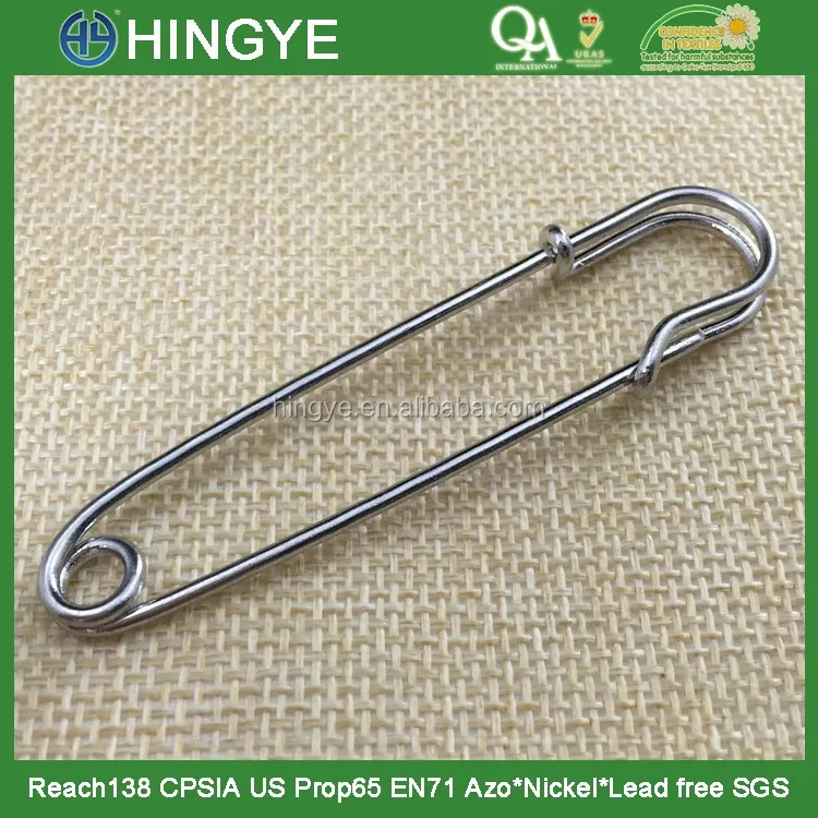 Hot Selling High Gloss Silver 75mm Fancy Decorative Safety Pin For Sweater Buy Decorative Safety Pins Fancy Safety Pins Big Safety Pin Product On Alibaba Com