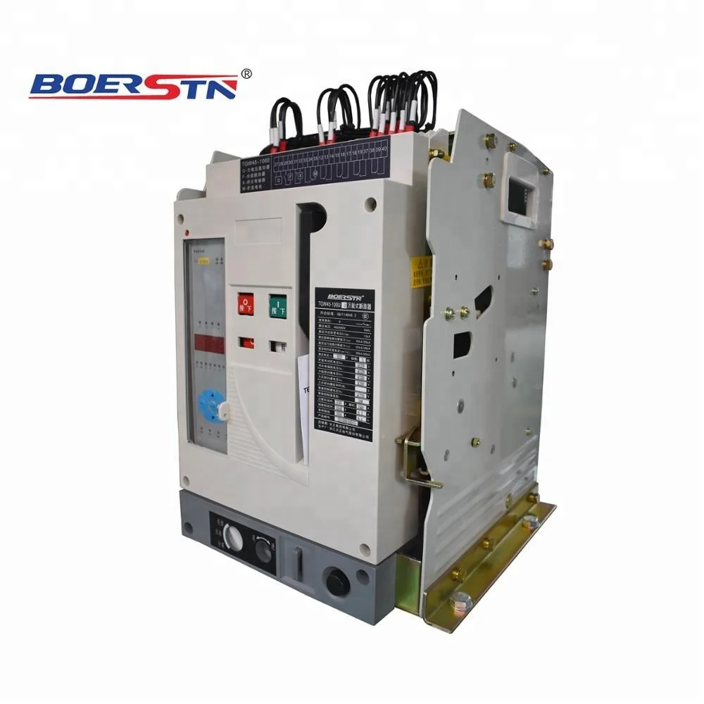 Low Voltage ACB Intelligent Air Circuit Breaker 3pole 4pole 6300A 5000A 4000A 3600A 3200A 2500A 2000A 1600A 1250A 1000A 12 63