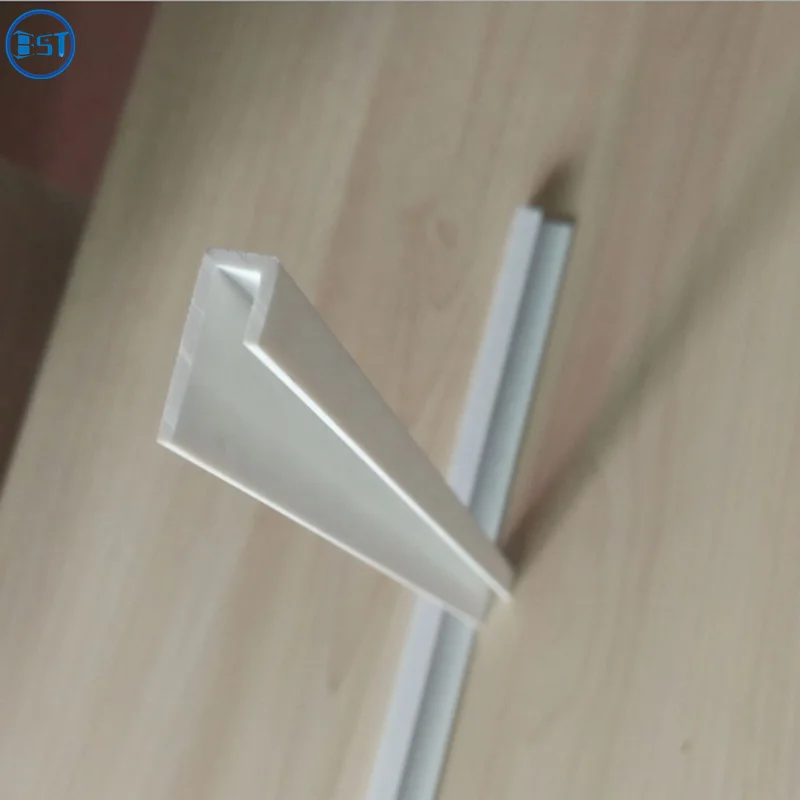 Extrusion L Shaped PVC Profile Custom Plastic Extrusion Building Plastic Trim Strip
