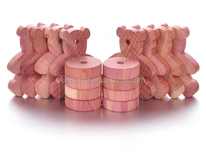 
KINDOME BSCI factory wholesale moth protection cedar rings in 40 pcs one set 