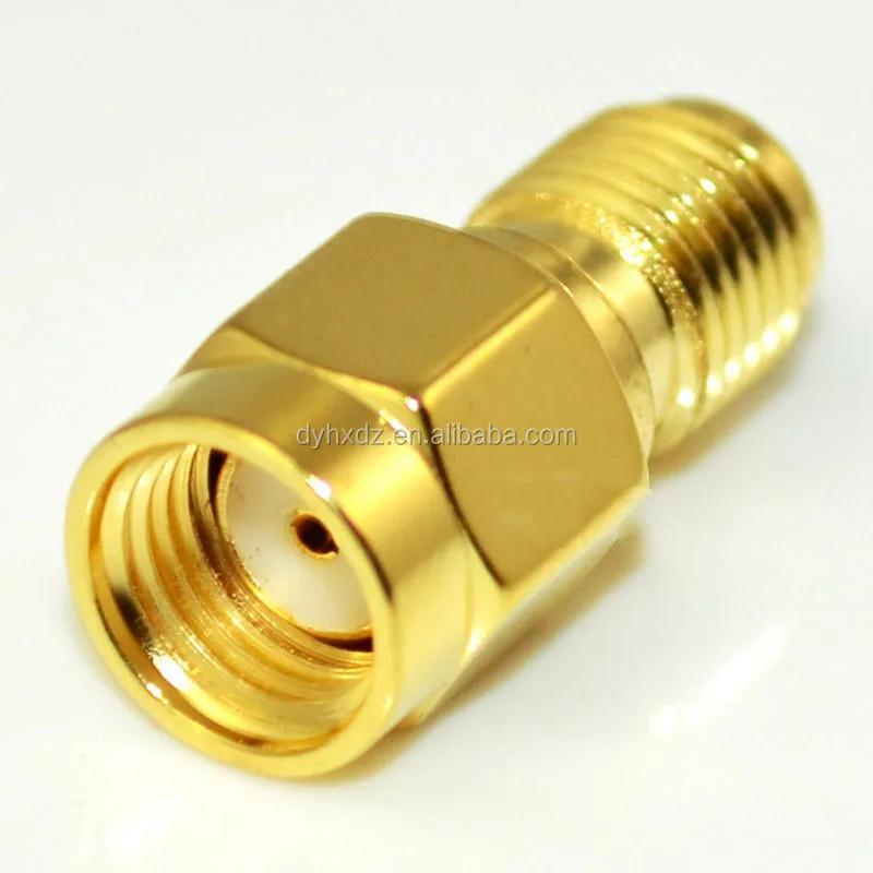 RP SMA Male to SMA Female Straight RF Coax Connector Adapter