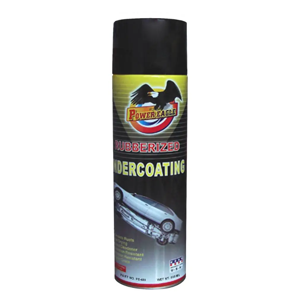 550ml Rubber Undercoat Spray Anti Rust Coating For Car Rubberized