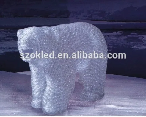 Лидер продаж! H70cm W125cm 1416 шт. светодиоды LED 3D Polar Bear светодиодный свет