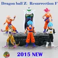 hot 6pcs set 12cm Dragon ball Z Resurrection of f Super Saiyan Son Goku Kakarotto Frieza
