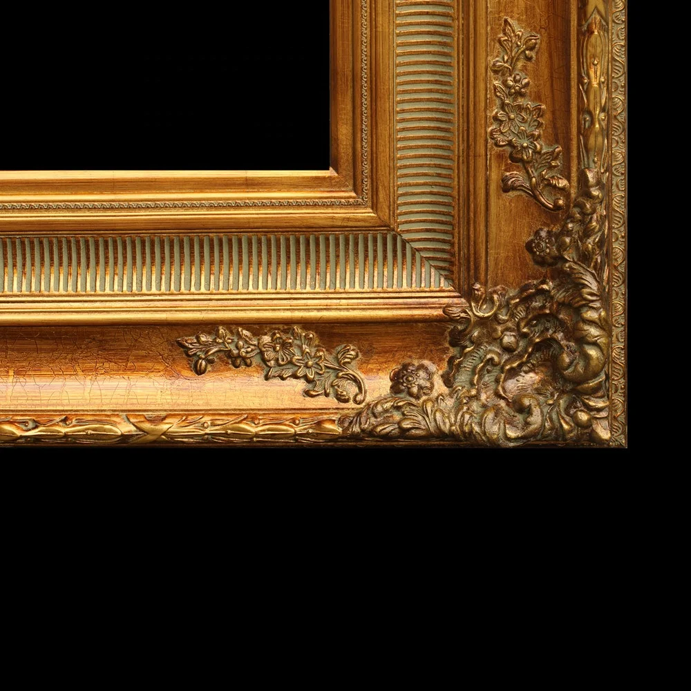 バロックスタイルのアートワークディスプレイラージゴールド額縁