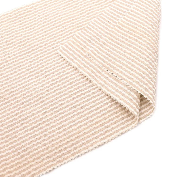 65/35 Polyester Cotton Yarn Dyed Seersucker Fabric