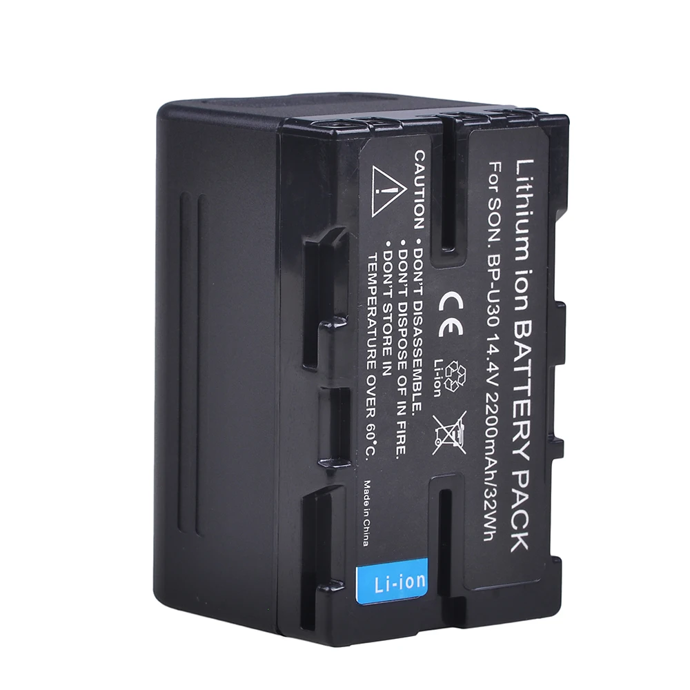 Batteria BP-U30 Compatibile Sony – 2200mAh, 14.4V Per PMW-100, EX1, EX3, FS5, FS7 E Molti Altri Modelli