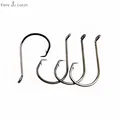 100pcs 7384 High Carbon Steel Fishing Hooks Sea Fishing Offset Sport Circle Bait Fishhooks Carp Fishing