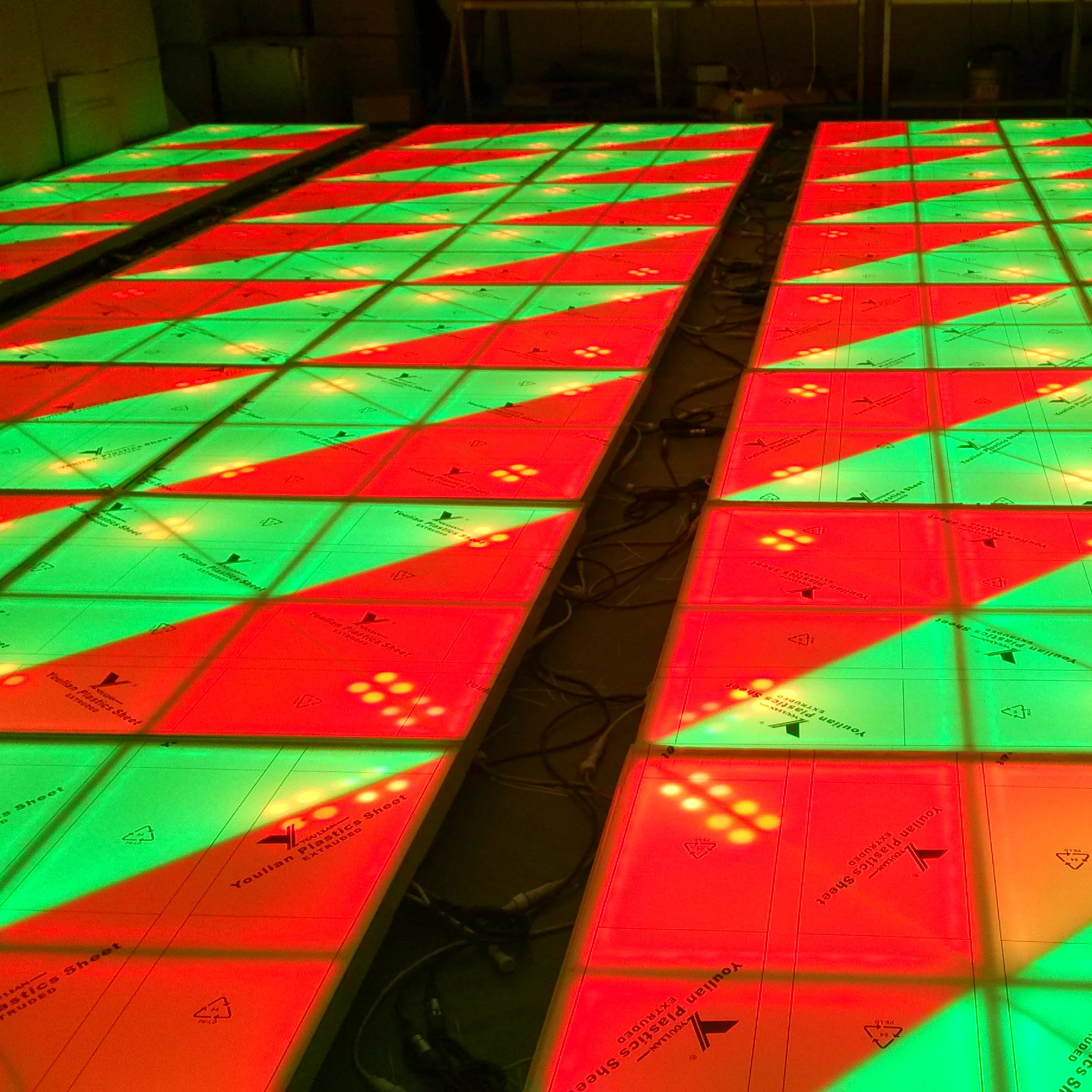 Disco Lighting DMX RGB Colorful Portable LED Dance Floor for Wedding Party Events