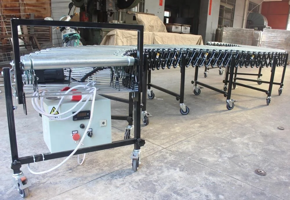 Flexible Motorized Roller Conveyor for Container Loading Unloading