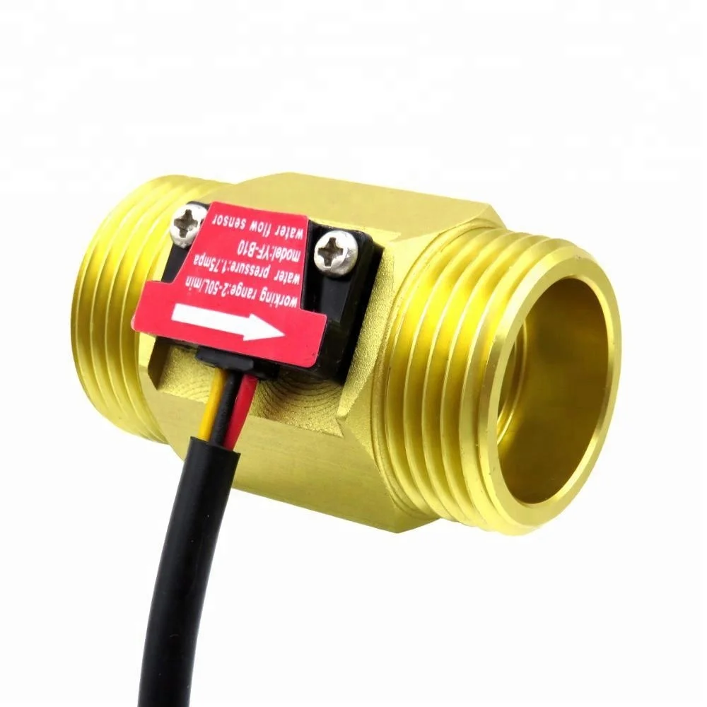 YF-B10 SEA WATER FLOW METER 1 INCH BSP THREAD BRASS MATERIAL 2-50L/min FLOW RANGE