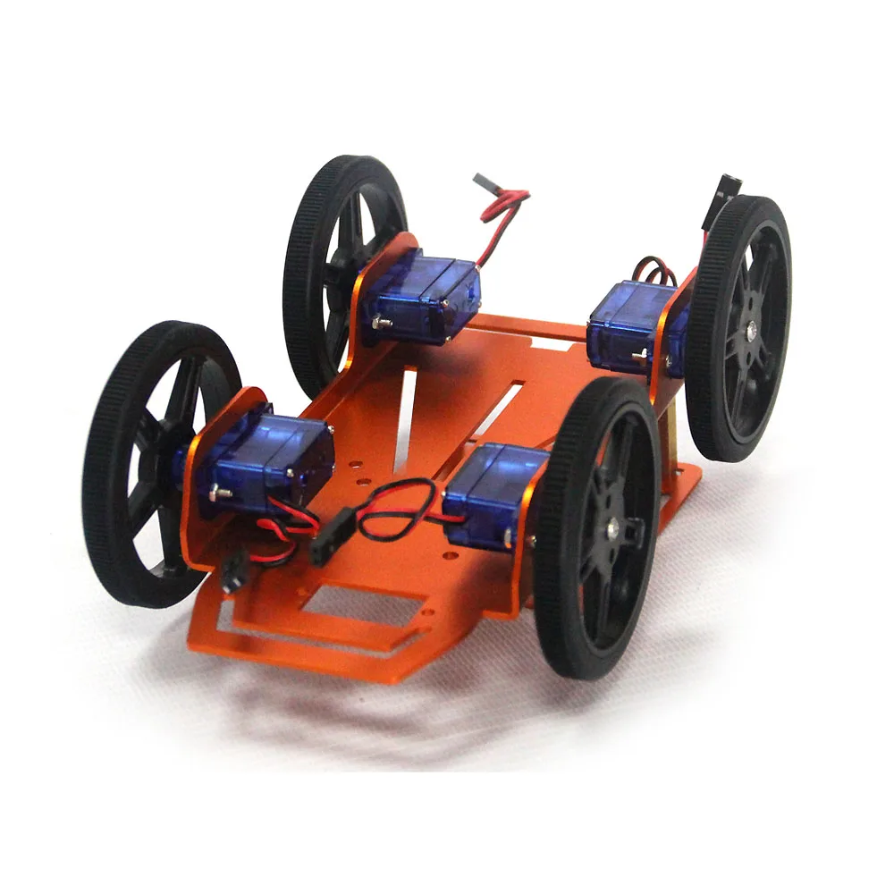 スマートロボットカー 2WD シャーシキット 超音波モジュール R3 ボード付き、リモコン対応 Raspberry PI、STEM教育ロボットキット ロボットカーシャーシキット 教育用