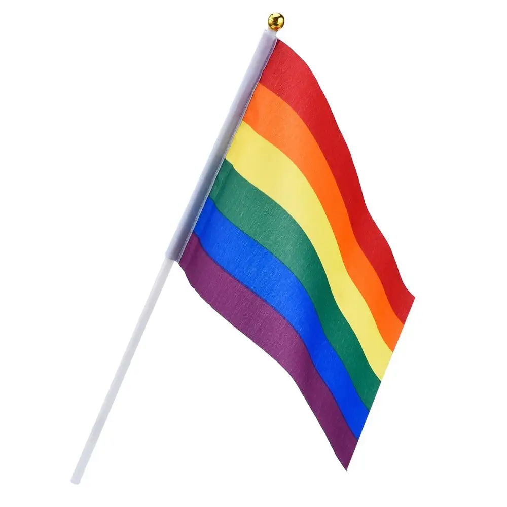 lgbt pride month fabric hand flag rainbow gay pride for gay
