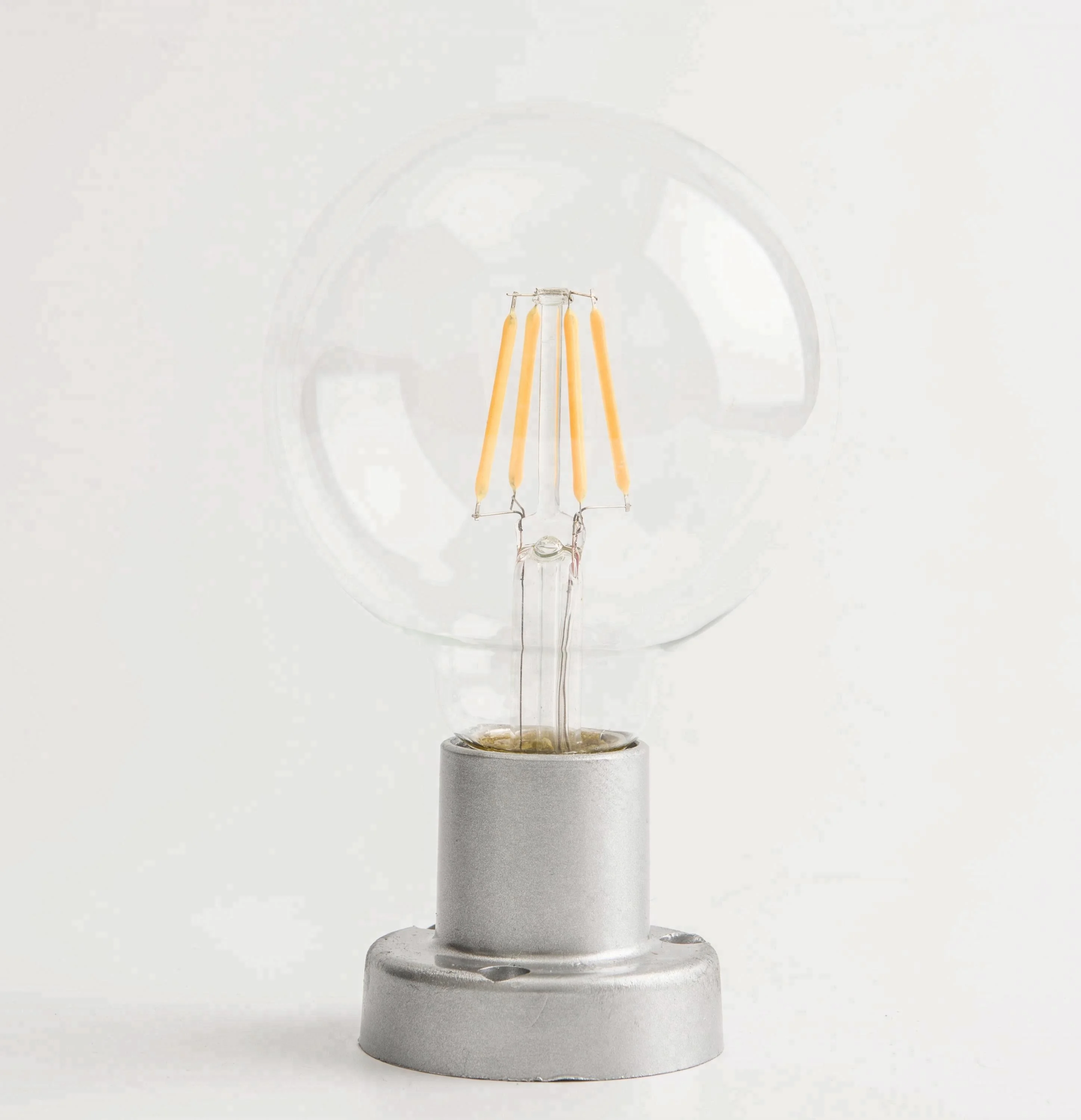 E27 G95 Vintage LED-Glühbirne – 6W (≙ 60W), 600 Lumen, Warmweiß 2700K, Bernsteinfarben, 2er Pack