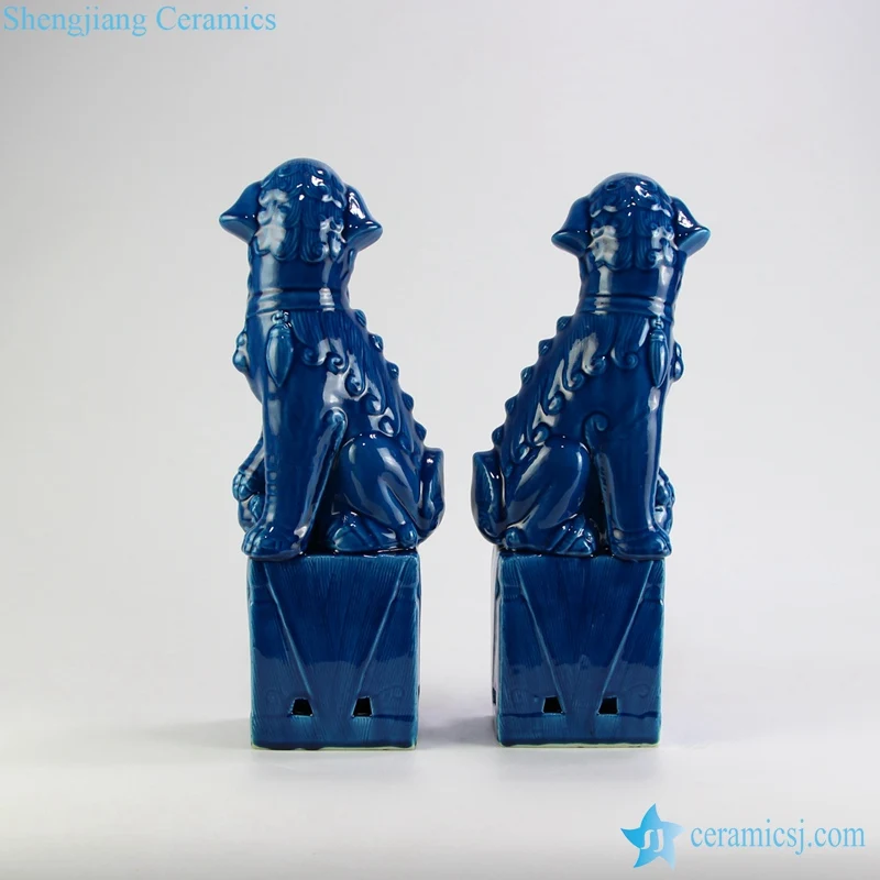 RZGB05-06 синего цвета в китайском стиле foo dog керамическая