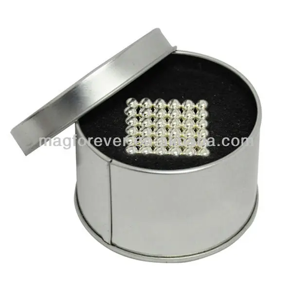 
216 шт 5мм магнит шары в металлической коробке 