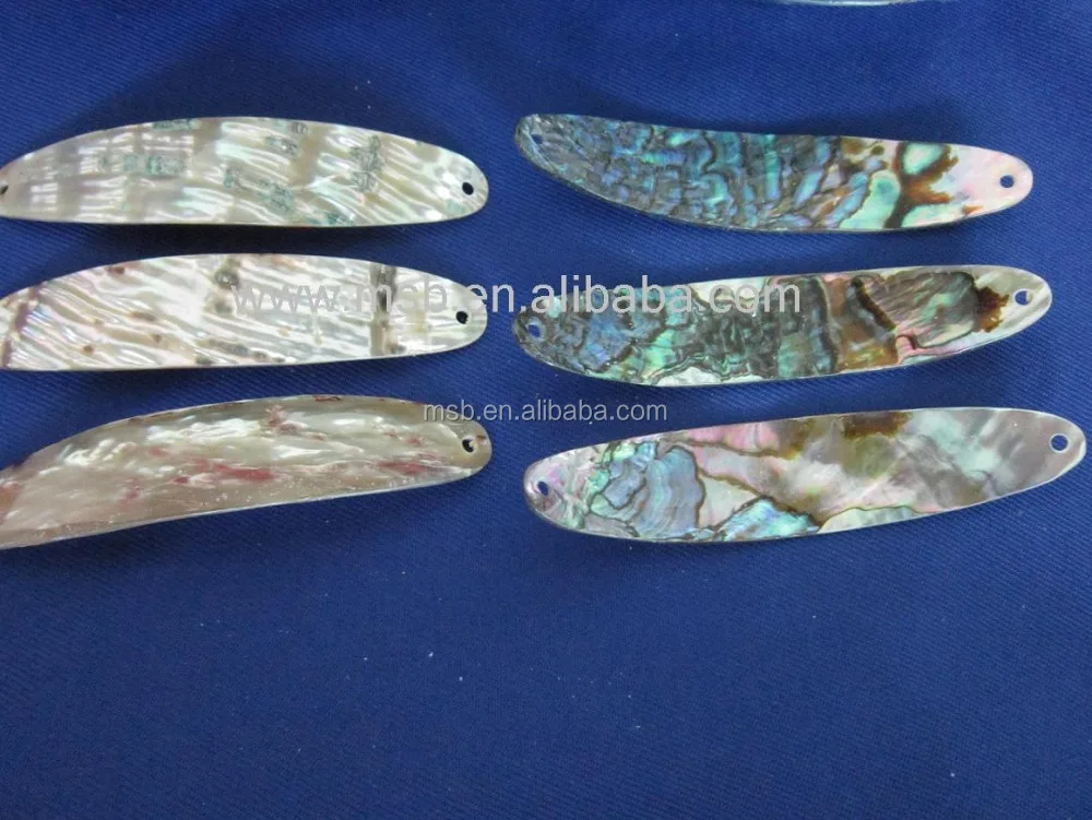 Lot De 20 Anciens Leurres De Pêche En Coquille D'ormeau - Poisson Argenté