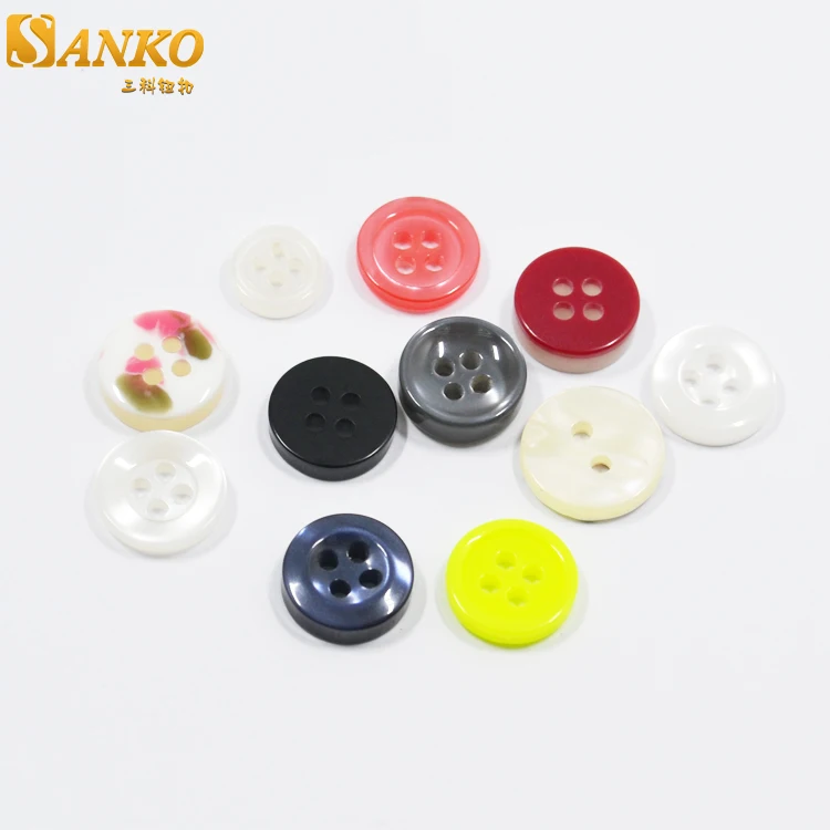 Wholesale Custom Colorful Resin 4 Hole Button for Children Clothing