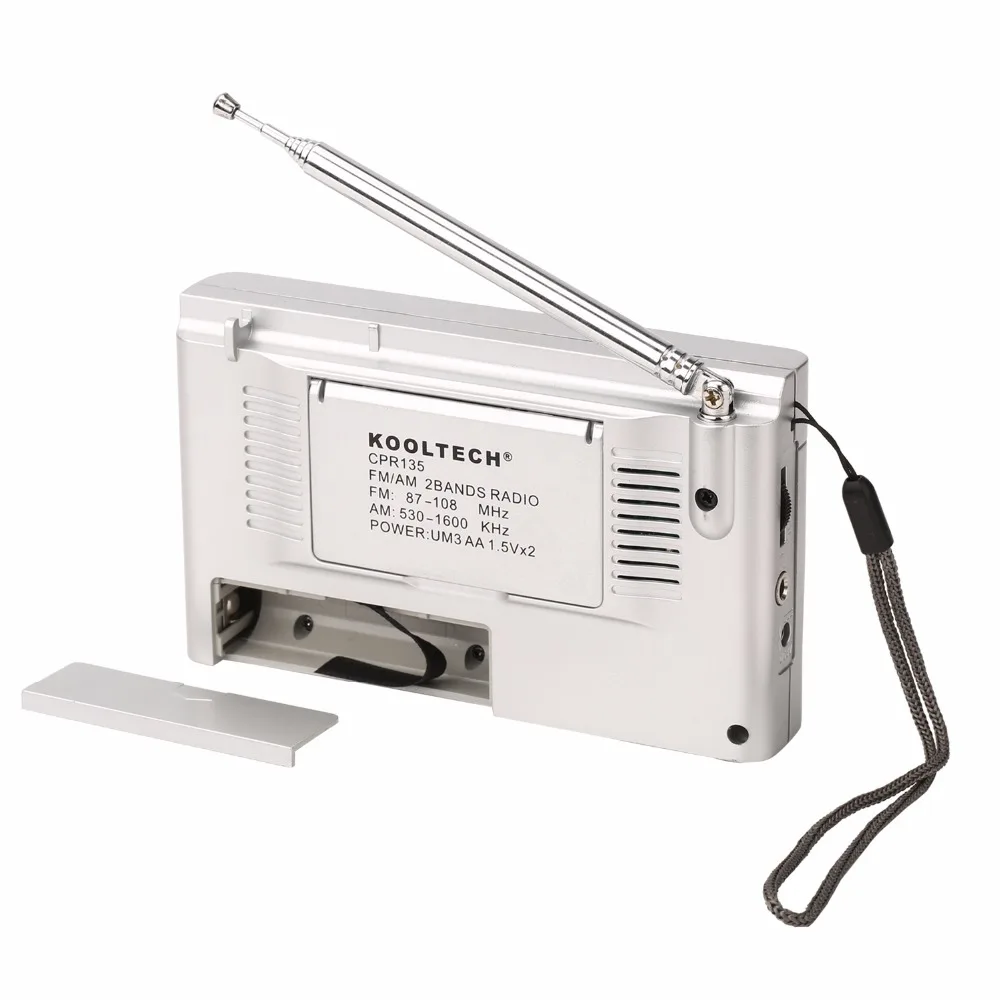 Radio Portátil Pequeña AM/FM Con Altavoz Integrado De 5W, Antena Extensible, Sintonización Fácil, Funciona Con 2 Pilas AA, Carcasa ABS Resistente, Ideal Para Viajes Y Emergencias