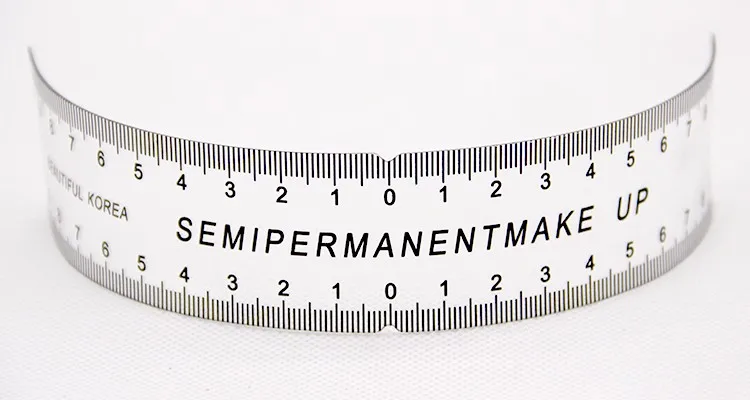 Микроблейдинг линейка для татуажа бровей