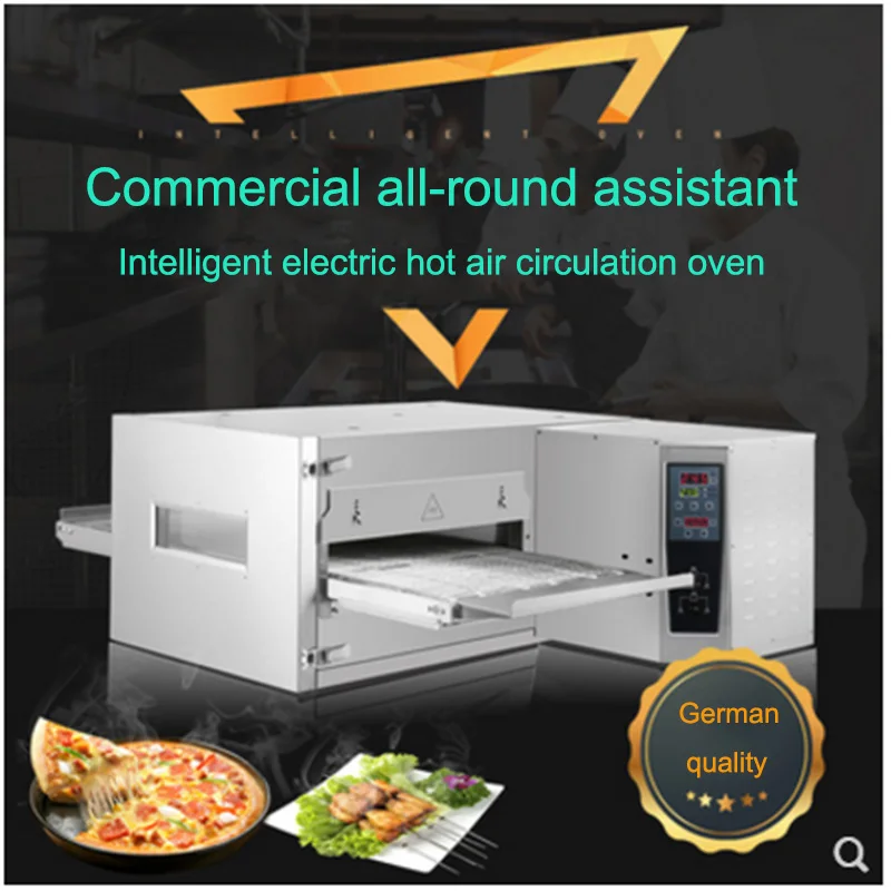 Электрическая печь для пиццы с цепью и ремнем, автоматическая печь для выпечки 380 в/50 гц