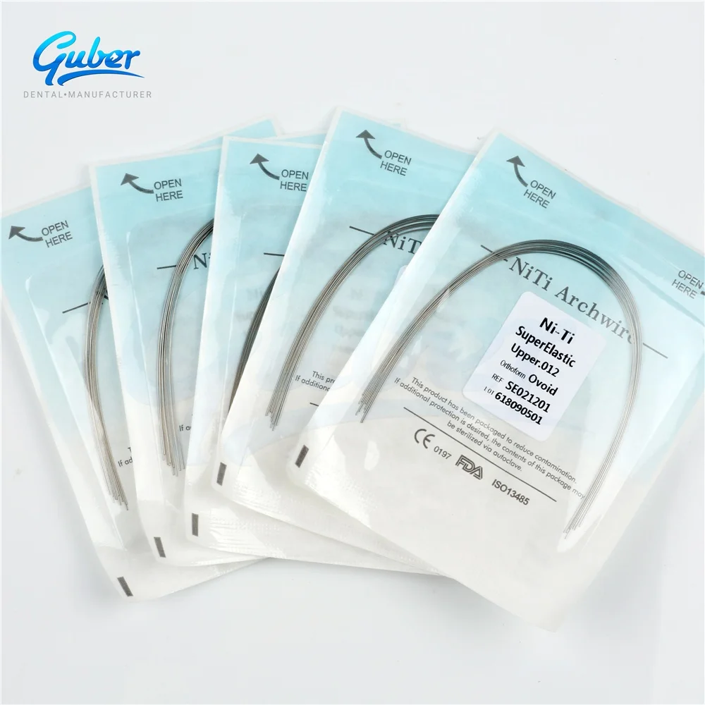 
 Dental Orthodontic Materials Super Elastic Orthodontic Arch Wire Niti  