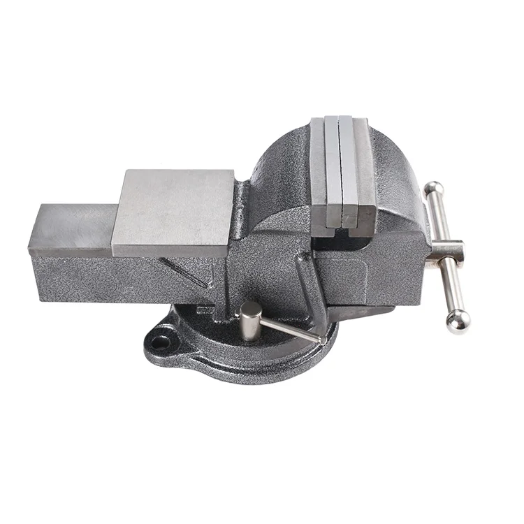 wen heavy duty cast iron bench vise with swivel base