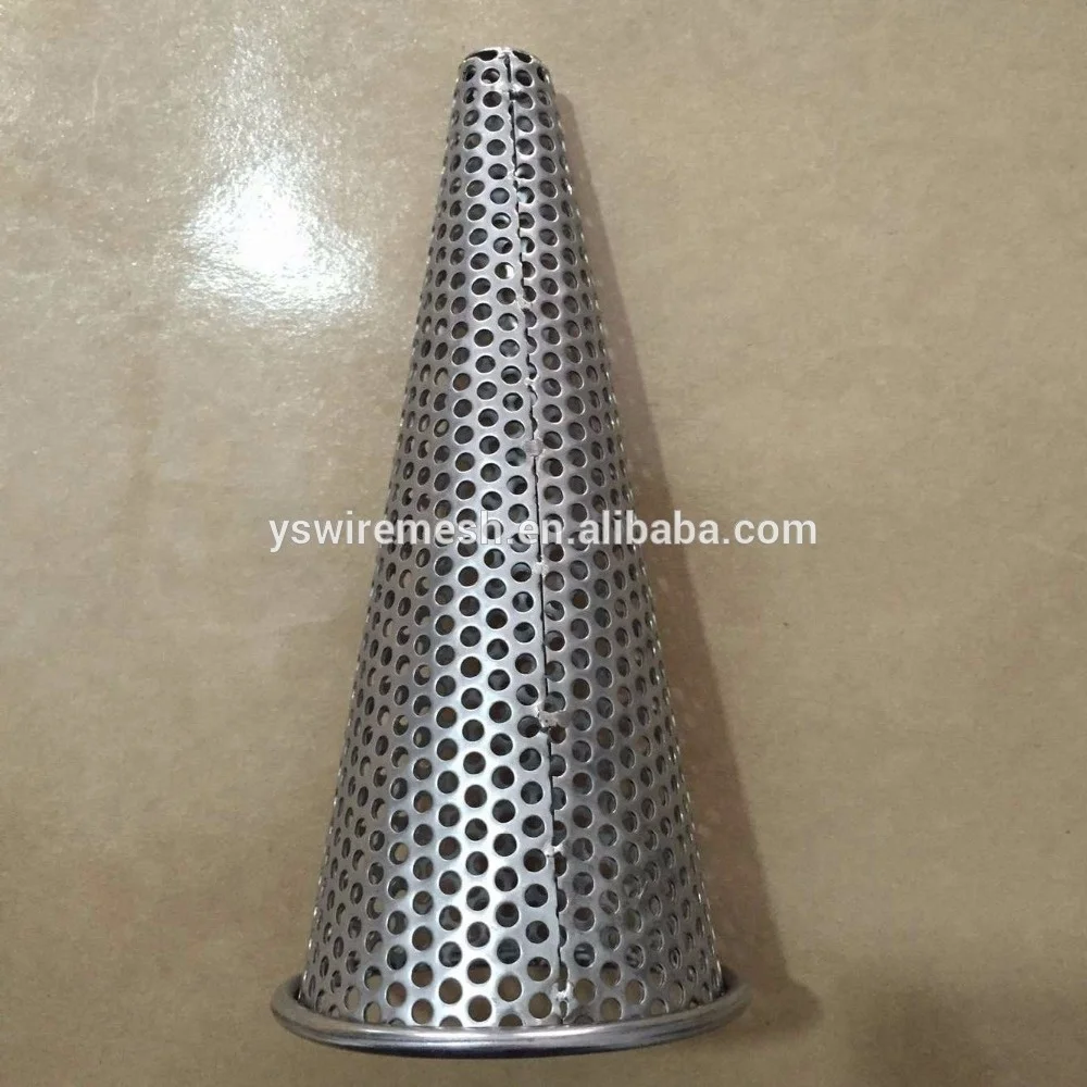Ss304 Food Grade Customized Stainless Steel Perforated Tubes Cone for Filtration