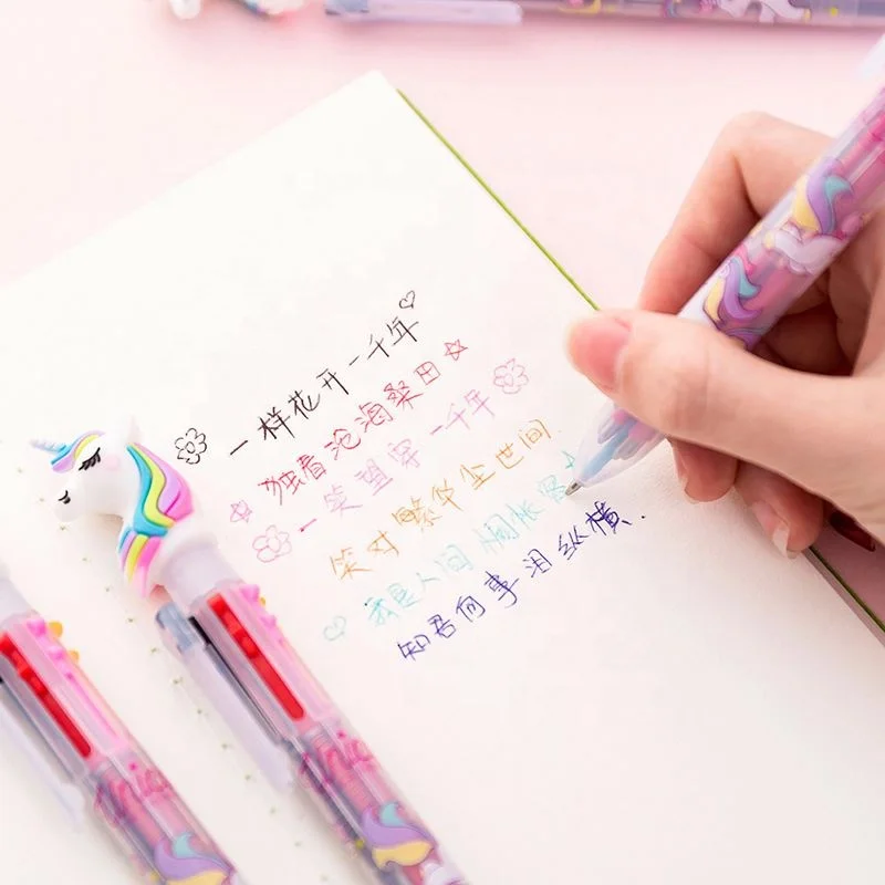 2019 шариковая ручка классического класса с индивидуальным дизайном креативная единорогом 6 цветов простая новинка