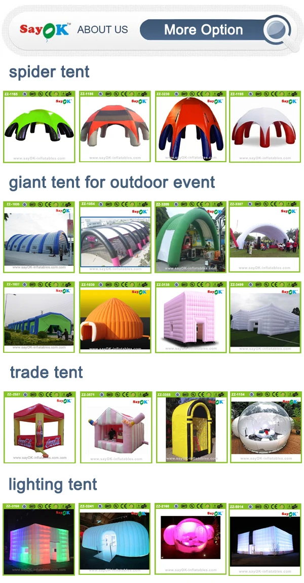 Large Inflatable Camping Party Tent Inflatable Marquee Air Cube House ...