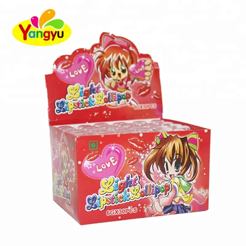 Красивый светящийся леденец помада леденец жесткий леденец